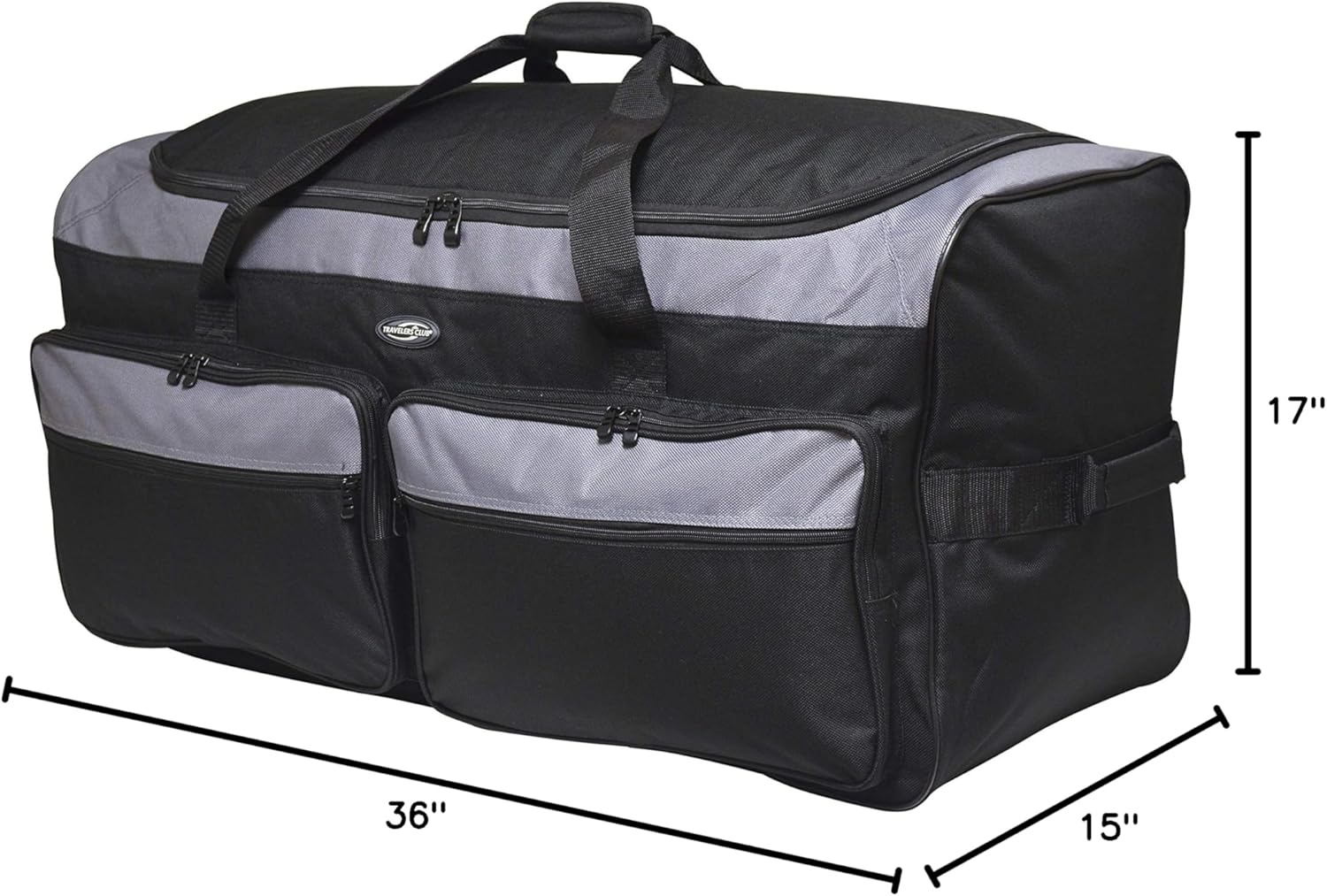 Travelers Club 36" Asgard 3-Wheel Rolling Duffel Bag - Image 8